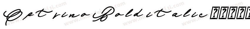 Optrino Bold italic字体转换